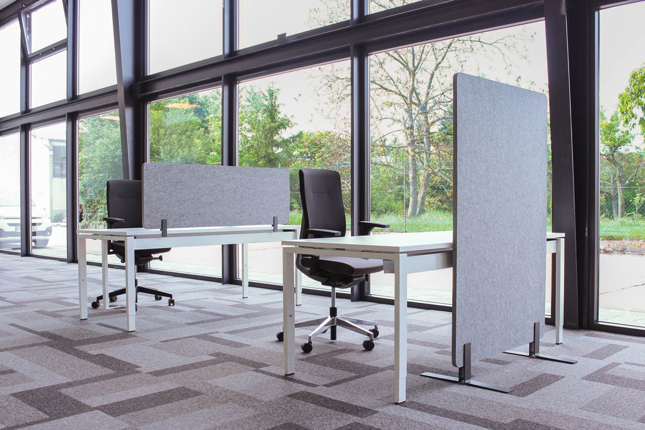 Partition wall and furniture attachment sound-absorbing