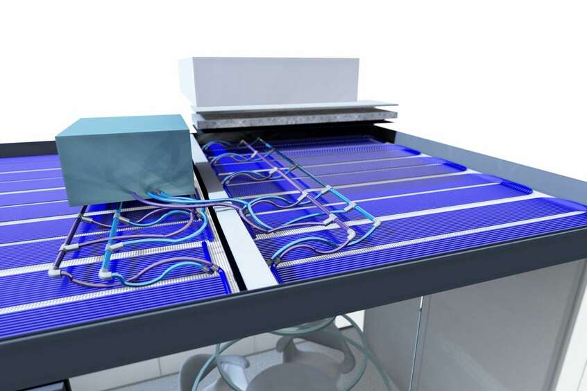 Room-in-room recoolers and cooling mats