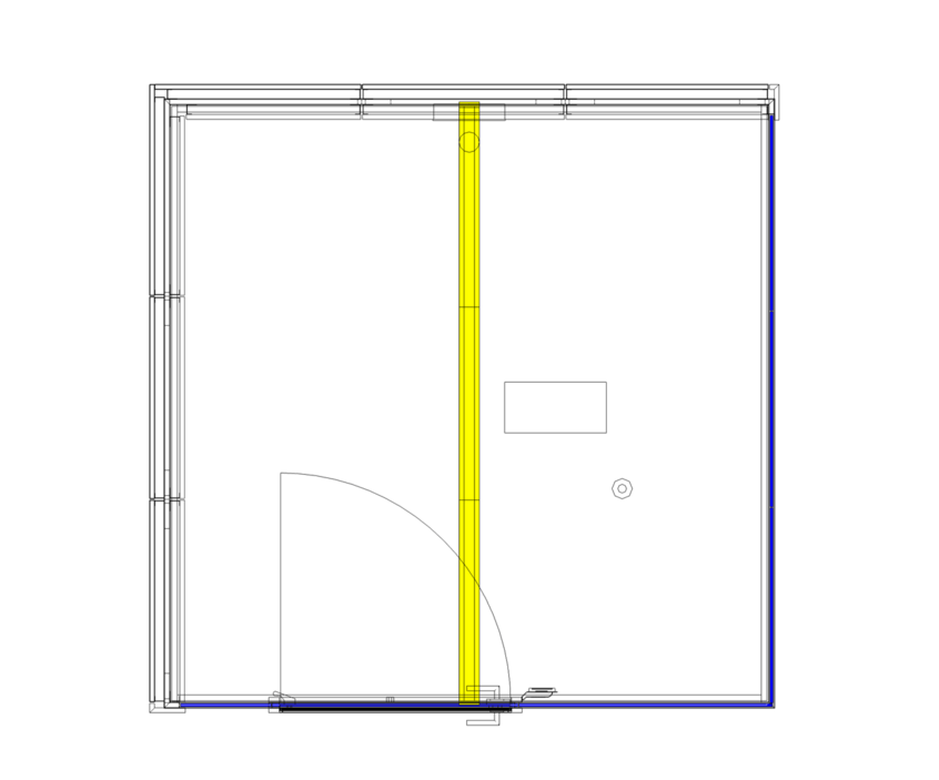 Grundriss Vollwandecke