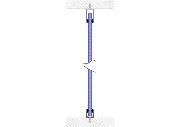 Glass wall Construction 12 mm VSG