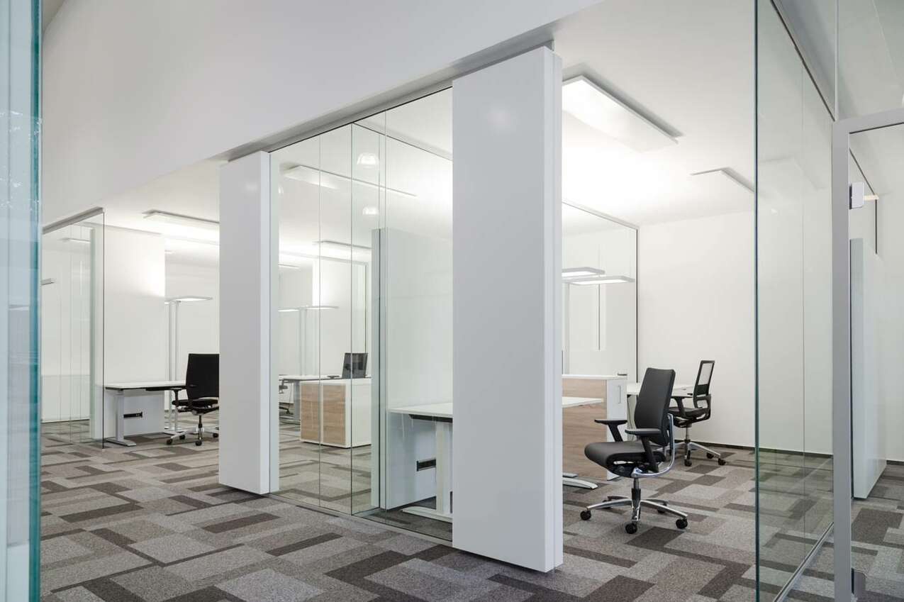 Office space planning with acoustic structures