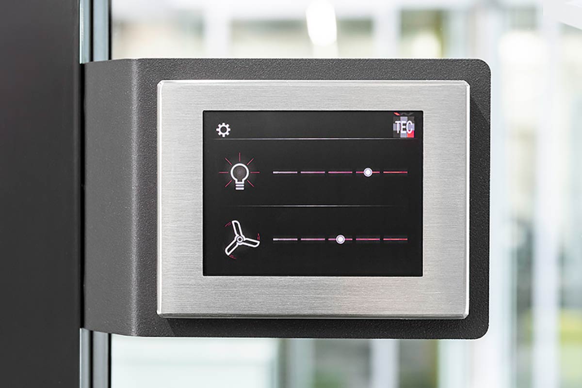 Bedienpanel Licht im Raum in Raum System Bedienpanel im Raum in Raum System für die Steuerung der Beleuchtung