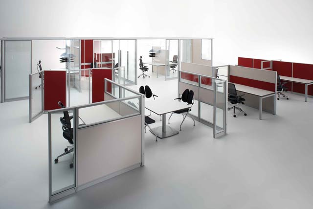 Stellwandsystem modulFLEX Stellwand verkettbar