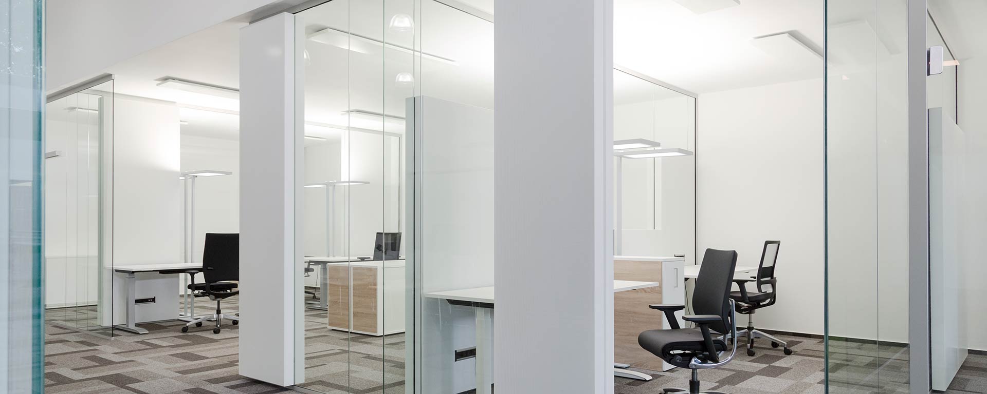 Glasakustik System silentUNIT Glasakustiksystem für Ruhe im Büro