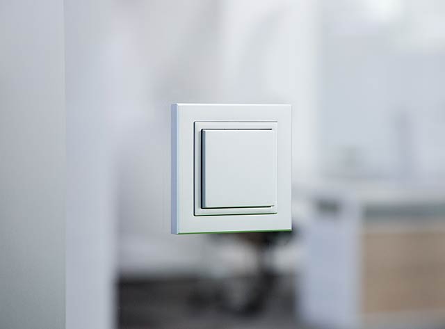 Glass surface rest module with light switch