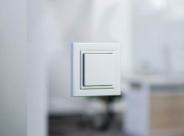 Funktaster auf Glasfläche Ruhemodul Glasfläche Ruhemodul mit Lichtschalter