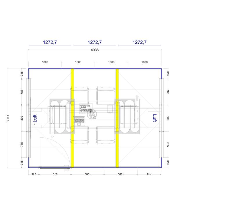 2D Zeichnung 6 Personen Thinktank