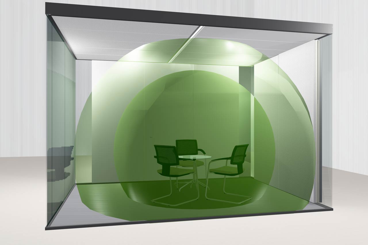 Think Tank akustisch optimiert Think Tank vetroCUBE schalldicht
